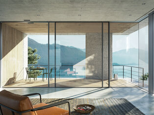 Schiebetür im gehobenen Wohnbau – Panorama Design mit Weitblick