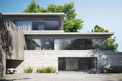 Fenster und Türen aus Aluminium im modernen Wohnbau